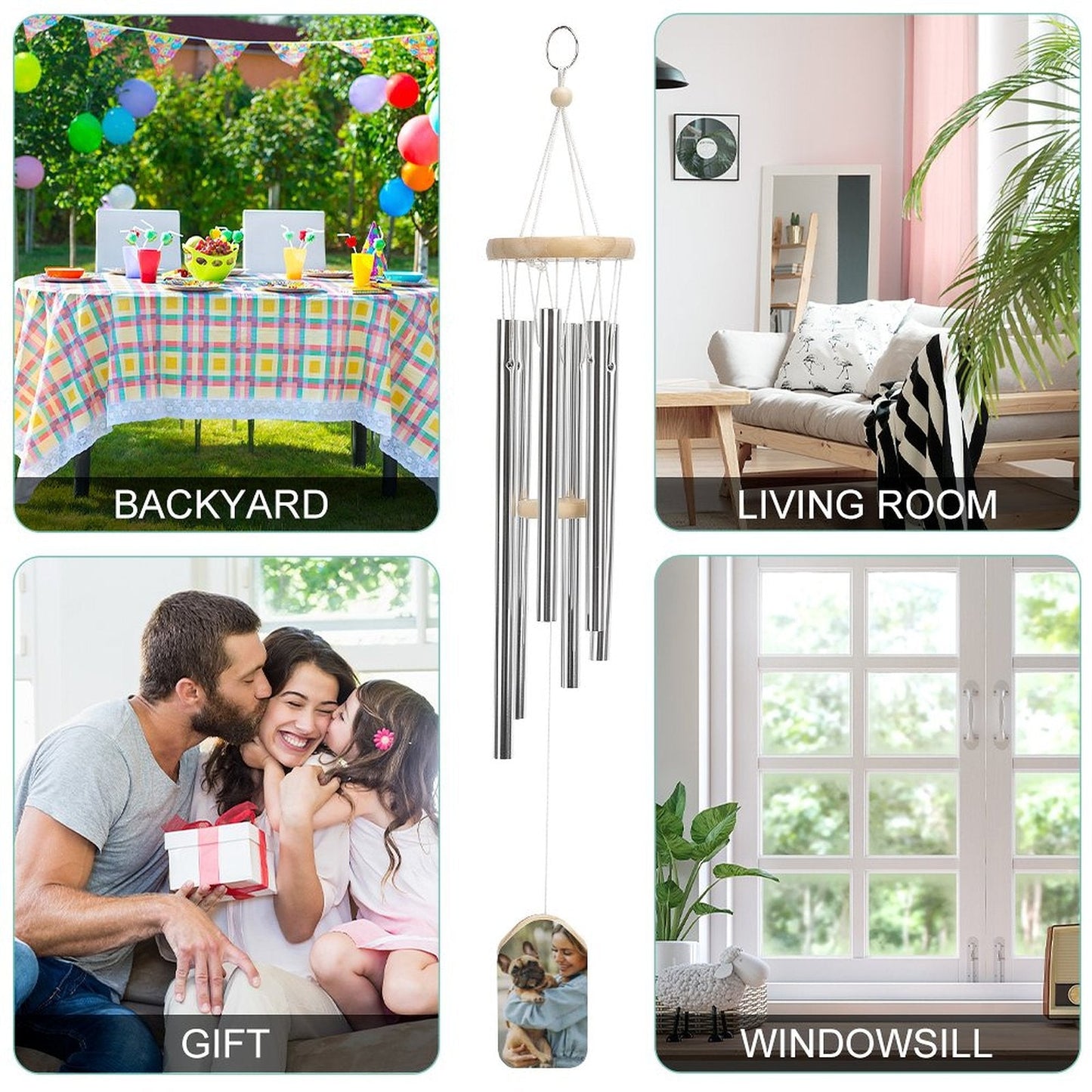 WEPRINTMEWind ChimeCustom Photo Wind Chime