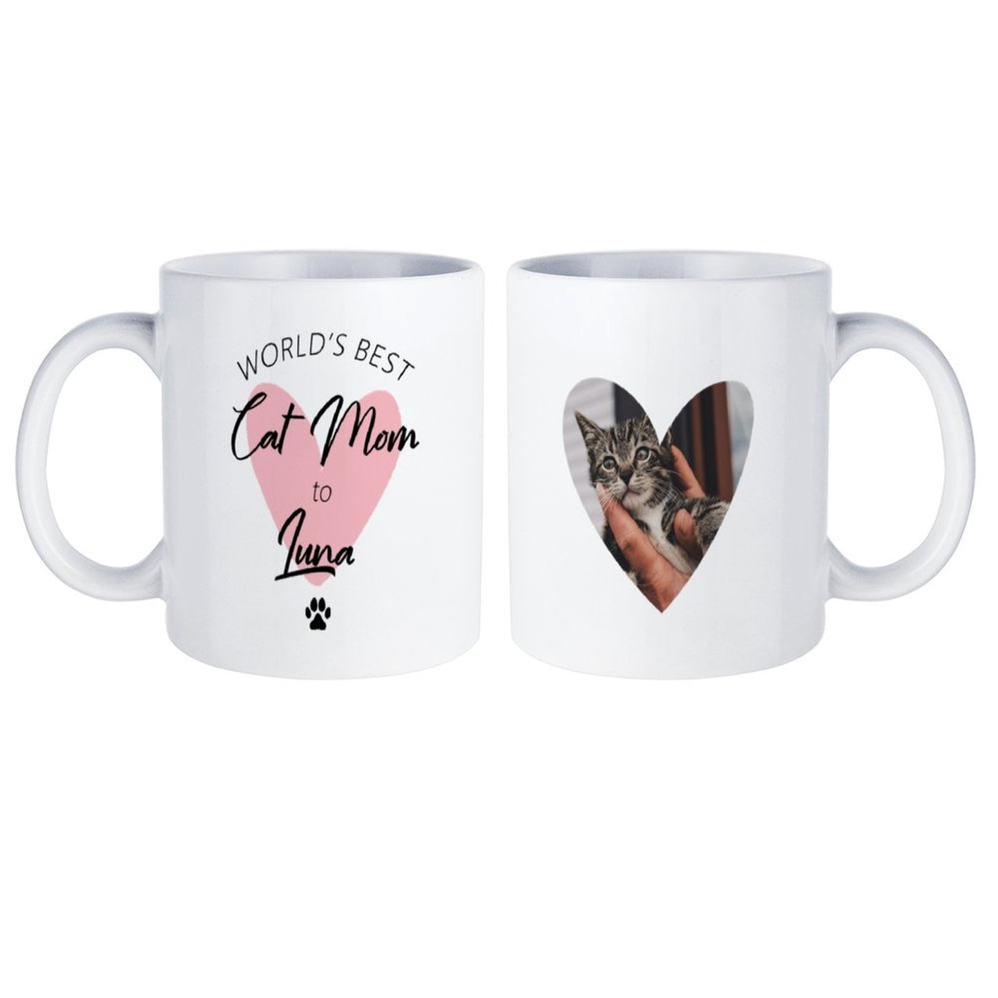 Custom Pet Face Best Dad Best Mom To Mug