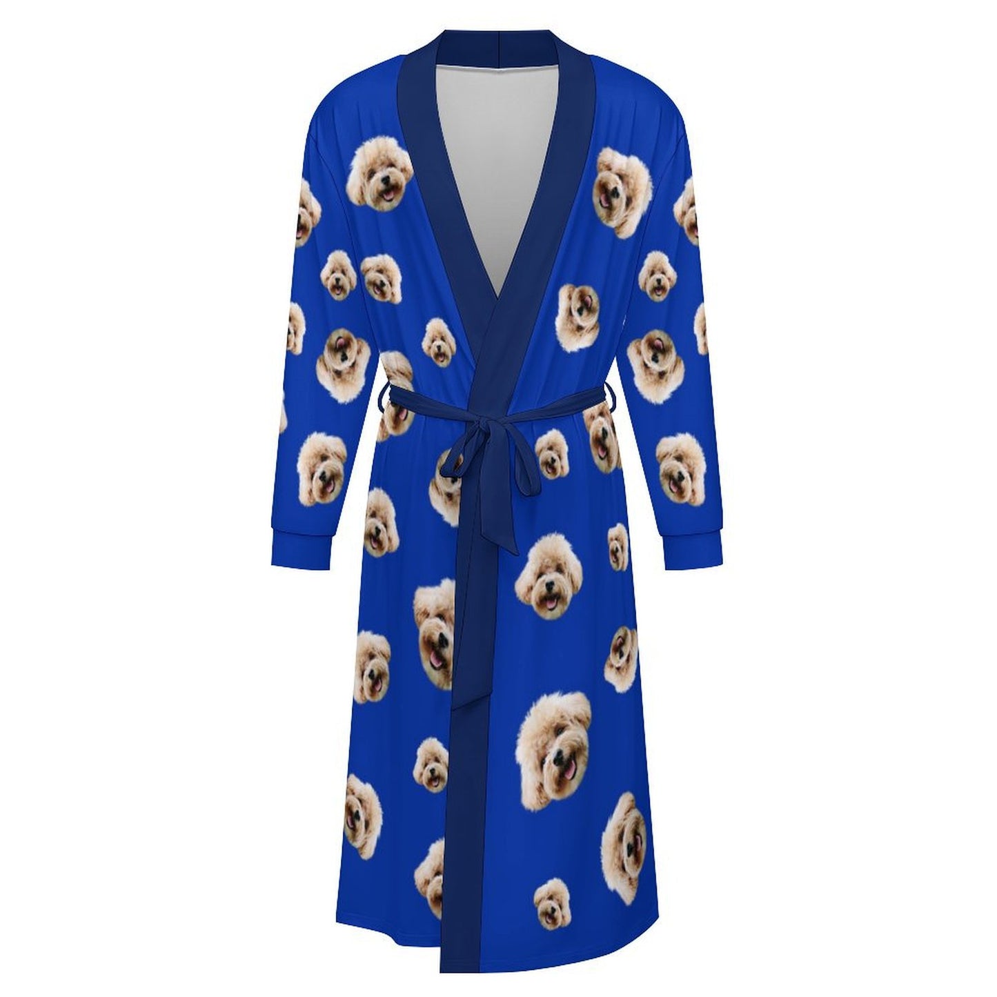 Custom Pet Face Everywhere Adult Robe-5