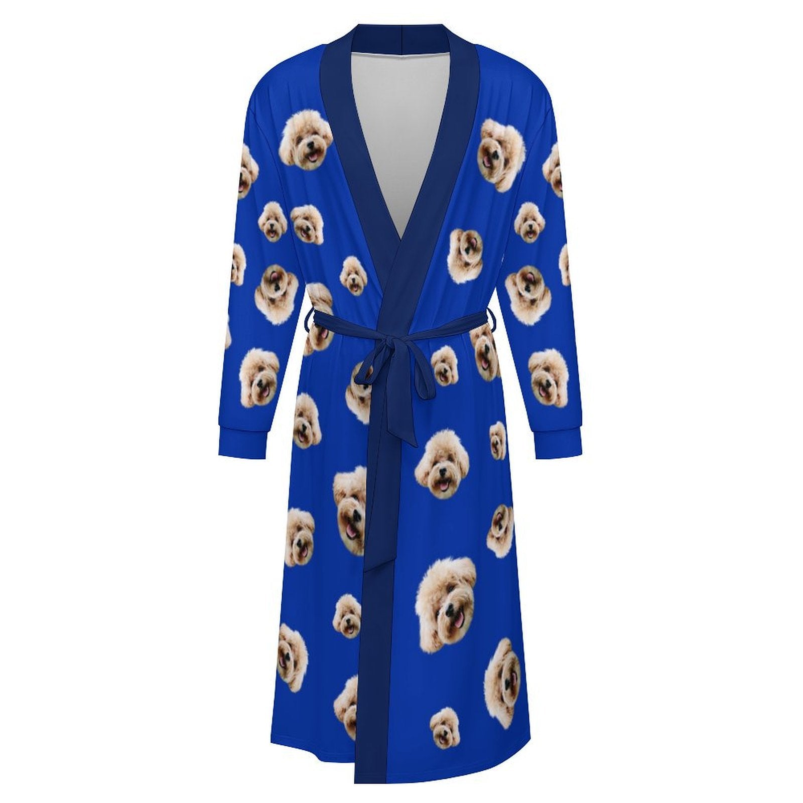 Custom Pet Face Everywhere Adult Robe-5