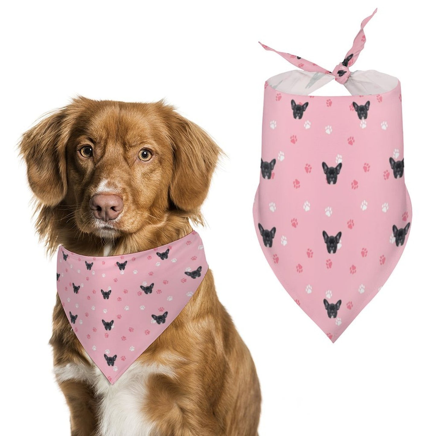 Custom Pet Face Pets Everywhere Pet Scarf-WEPRINTME-2