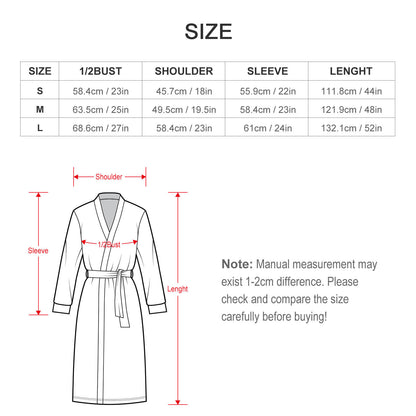 Adult Robe Size Chart - TP135