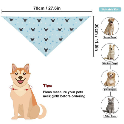 Custom Pet Face Pets Everywhere Pet Scarf-WEPRINTME-11