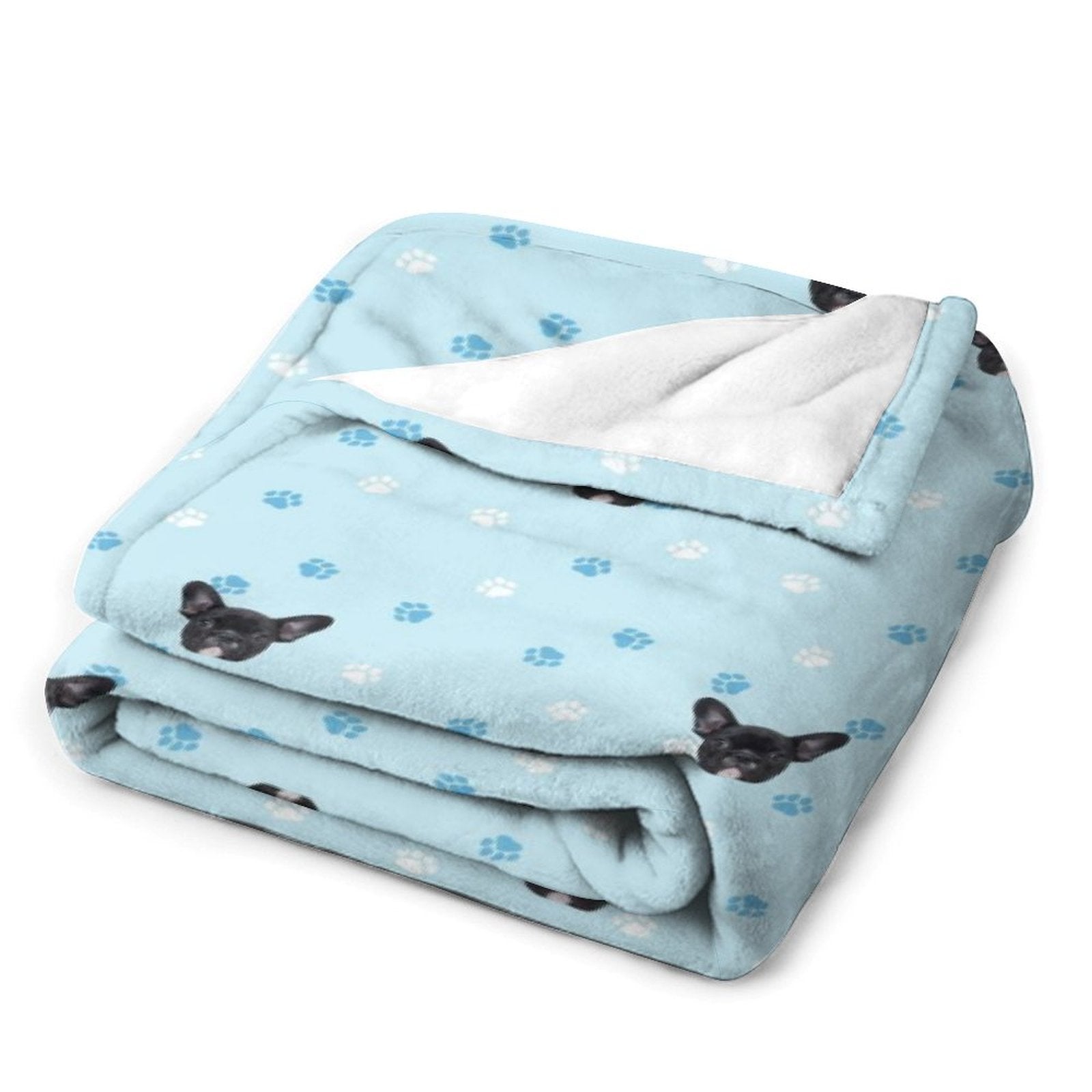 Custom Pet Face Paws and Pets Fleece Blanket-WEPRINTME-7