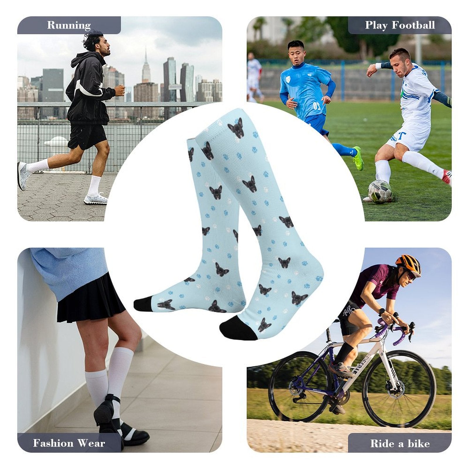 Custom Pet Face Paws and Pets Socks-WEPRINTME-4