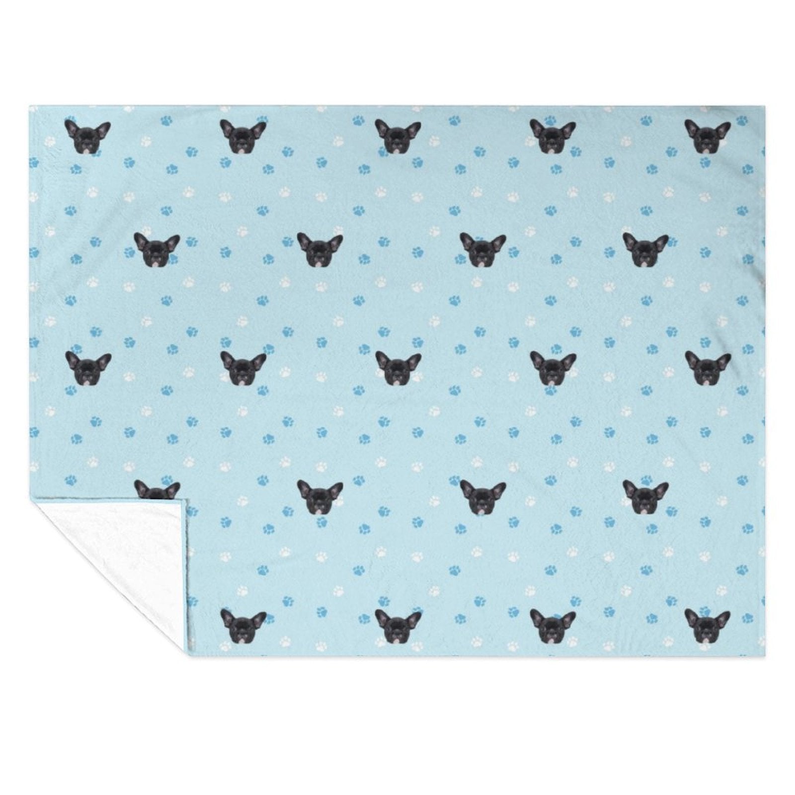 Custom Pet Face Paws and Pets Fleece Blanket-WEPRINTME-9