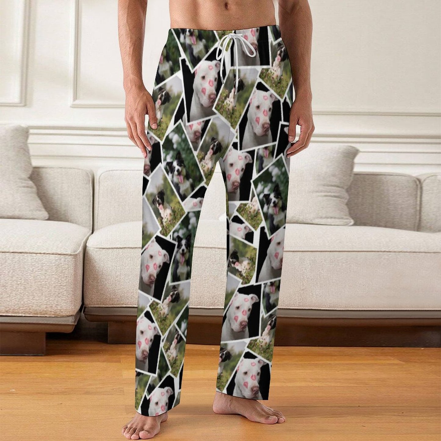Personalized Pet Pants Photos Pajama Pants for Men