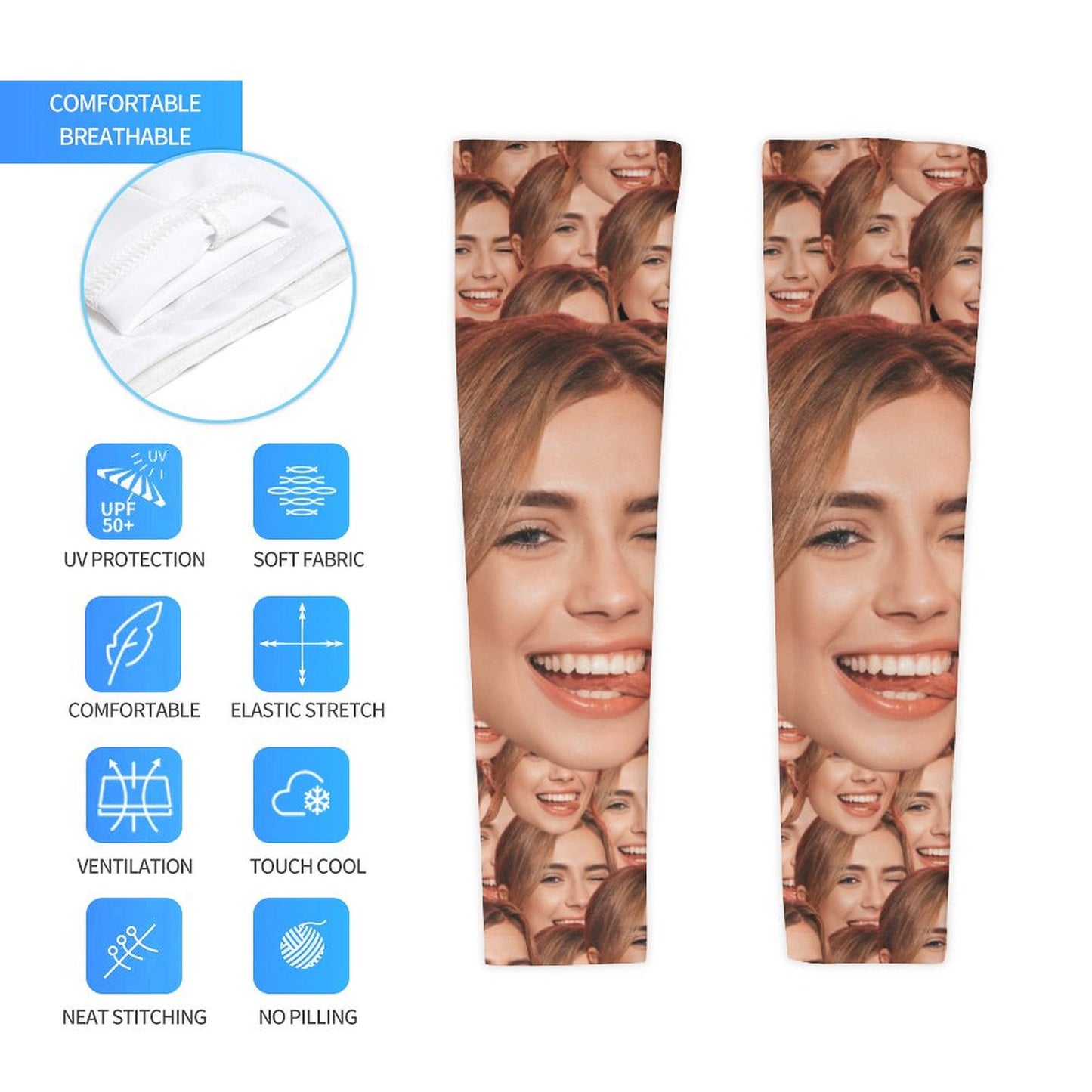 Custom Face Cooling Compression Arm Sleeves-WEPRINTME-3