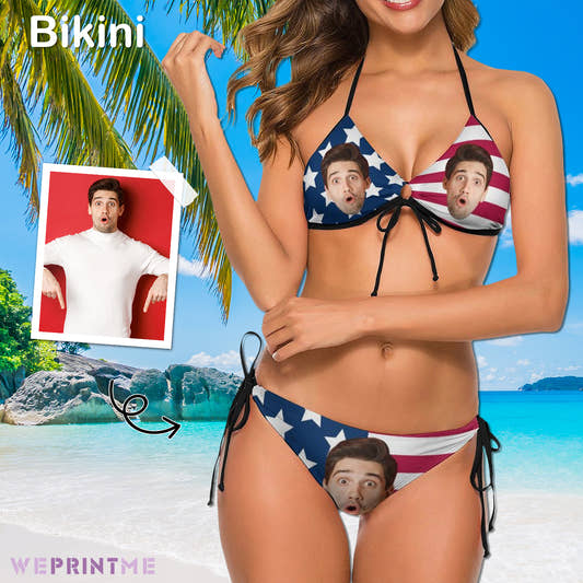 Custom Face Flag Bikini-WEPRINTME-1