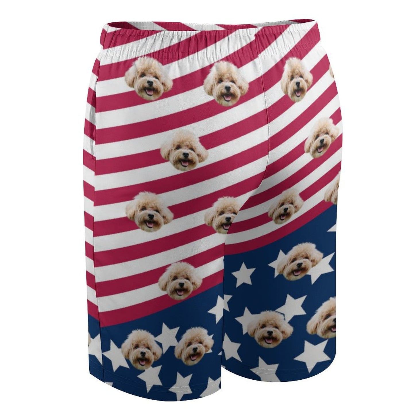 Custom Face Flag Kids Shorts Matching Pet Shirts-WEPRINTME-25