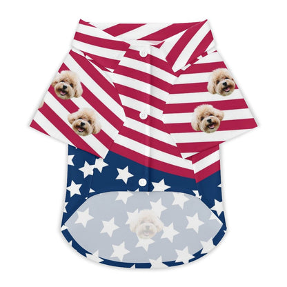 Custom Face Flag Kids Shorts Matching Pet Shirts-WEPRINTME-28