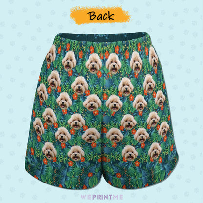 Custom Face Hawaiian Style Women's Shorts-WEPRINTME-16
