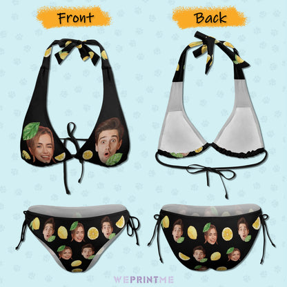 Custom Face Lemon Plus Size Swimwear-WEPRINTME-3