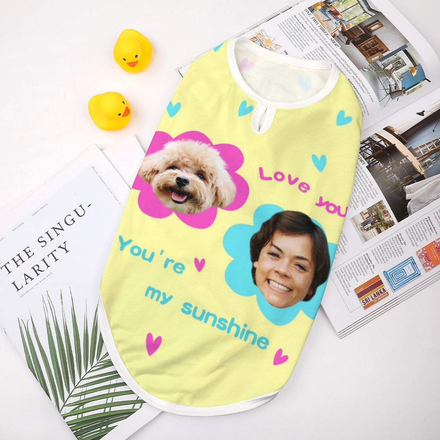 Custom Face Pet Vest My Sunshine Pet Costume-WEPRINTME-2