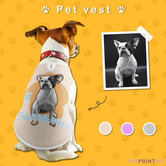 Custom Face Pet Vest Sweetheart Costume-WEPRINTME-1
