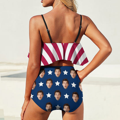Custom Face Ruffle Bikini-WEPRINTME-2