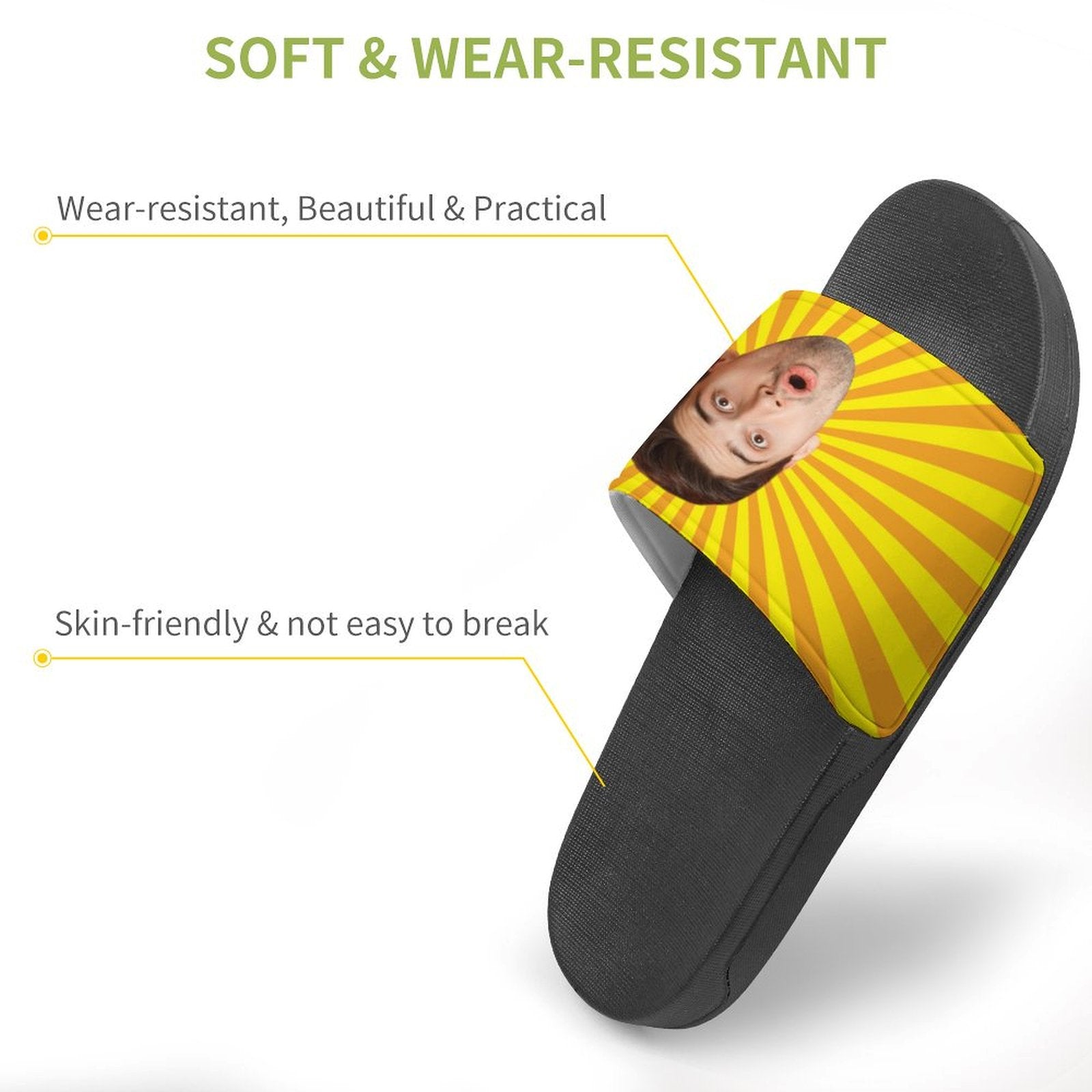 Custom Face Shine PVC Home Slippers-WEPRINTME-6