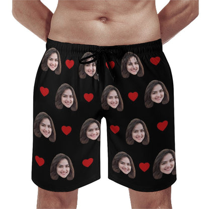 Custom Face Shorts Heart Men's Shorts Shorts-WEPRINTME-4
