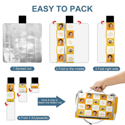 Custom Face Square Picnic Mat-WEPRINTME-5