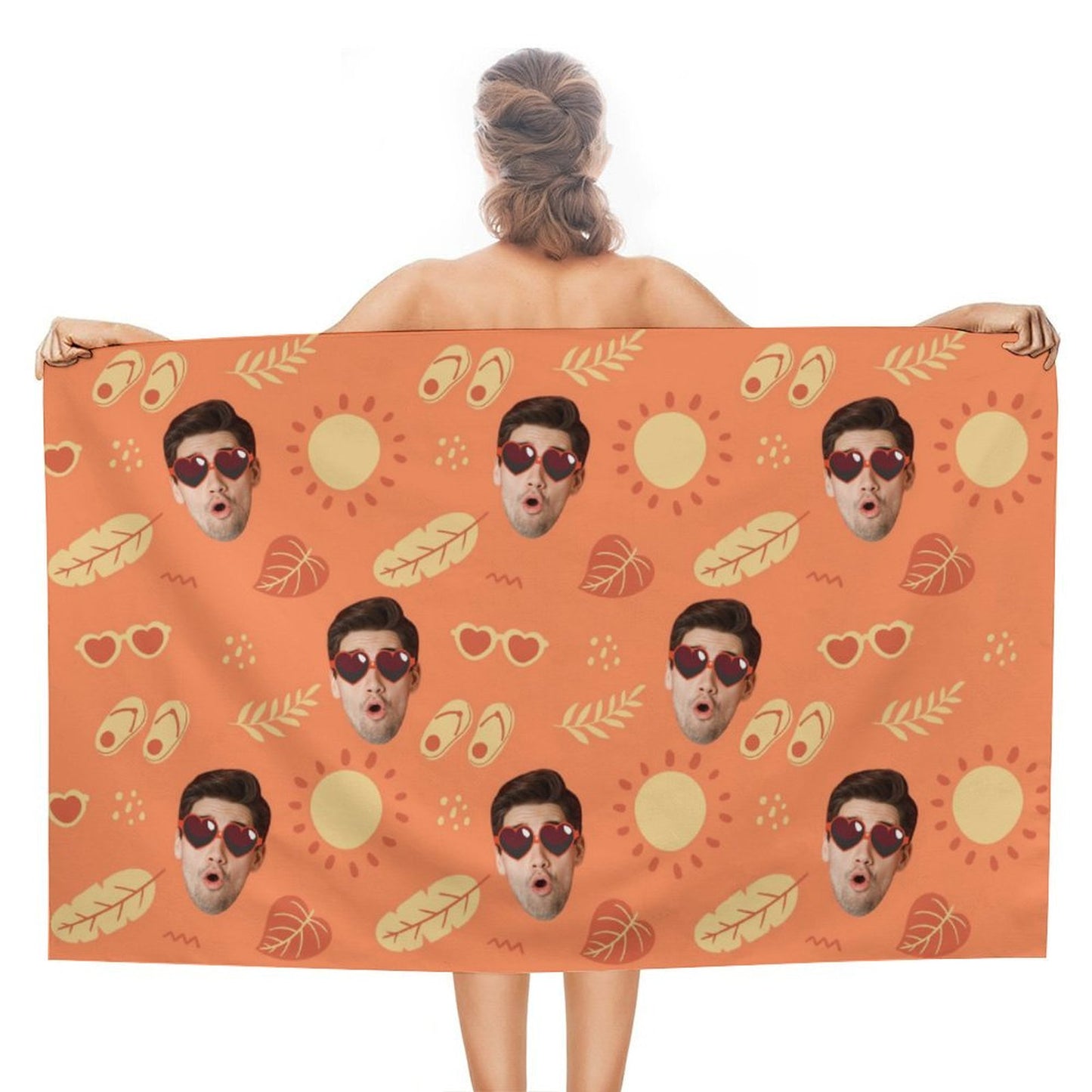 Custom Face Summer Beach Towel-WEPRINTME-3