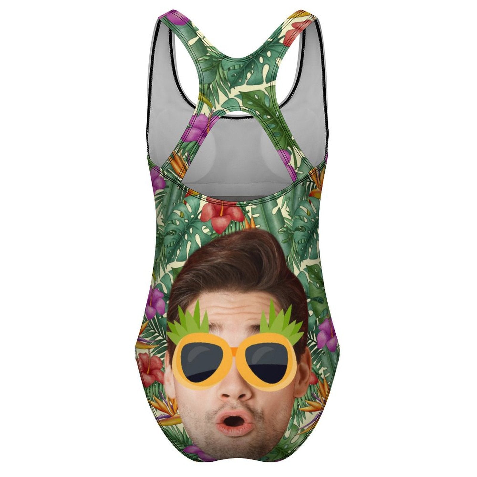 Custom Face Summer Big Face Women's One-Piece Swimsuit-WEPRINTME-10