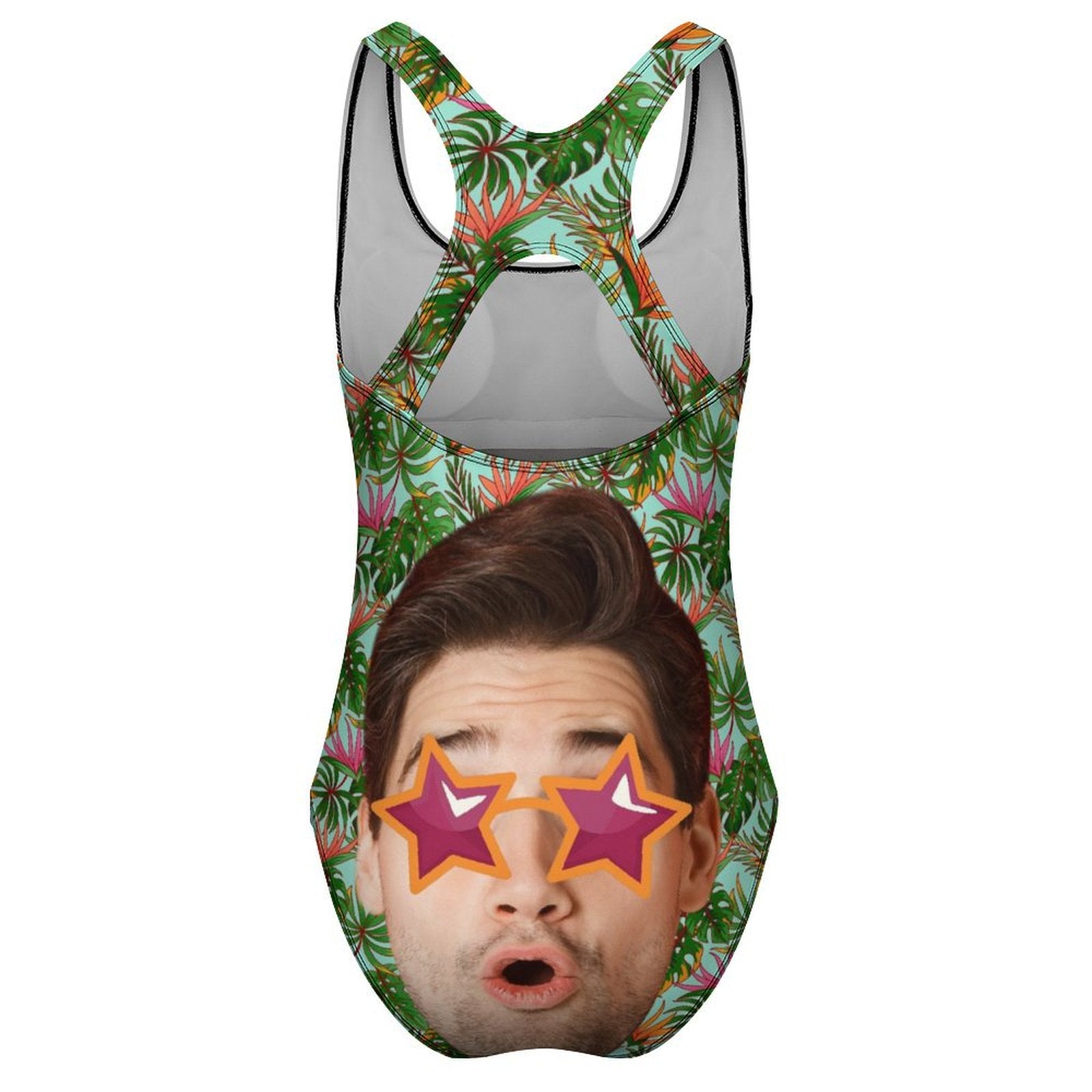 Custom Face Summer Big Face Women's One-Piece Swimsuit-WEPRINTME-6