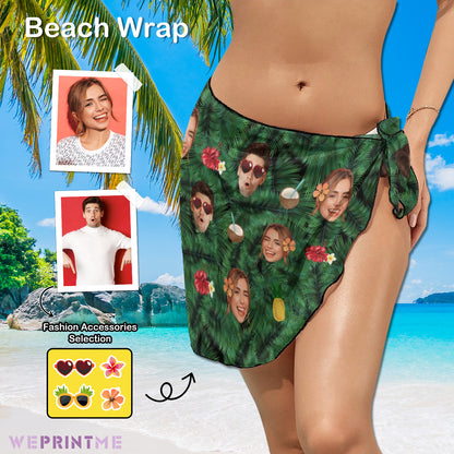 Custom Faces Cool Summer Beach Wrap-WEPRINTME-1