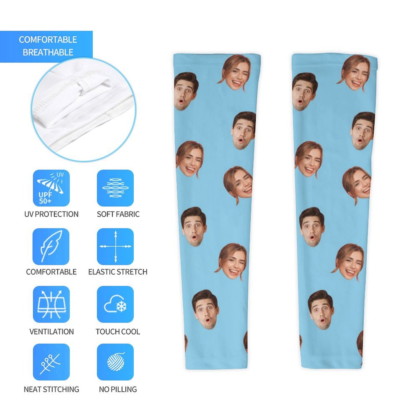 Custom Faces Cooling Compression Arm Sleeves-WEPRINTME-4