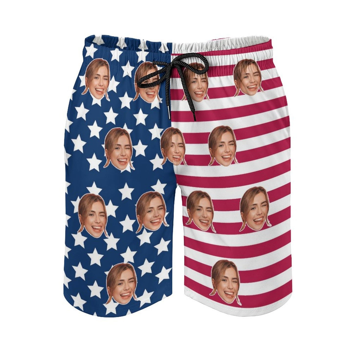 Custom Faces Flag Men's Shorts Shorts-WEPRINTME-4