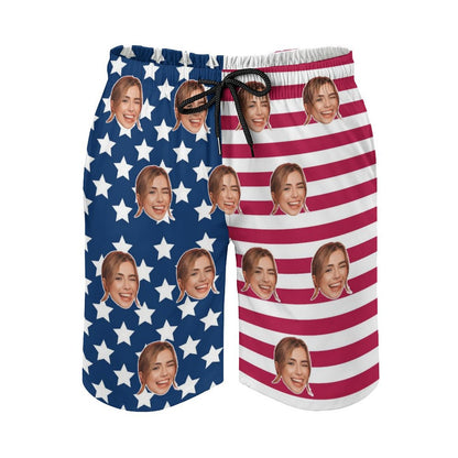 Custom Faces Flag Men's Shorts Shorts-WEPRINTME-4