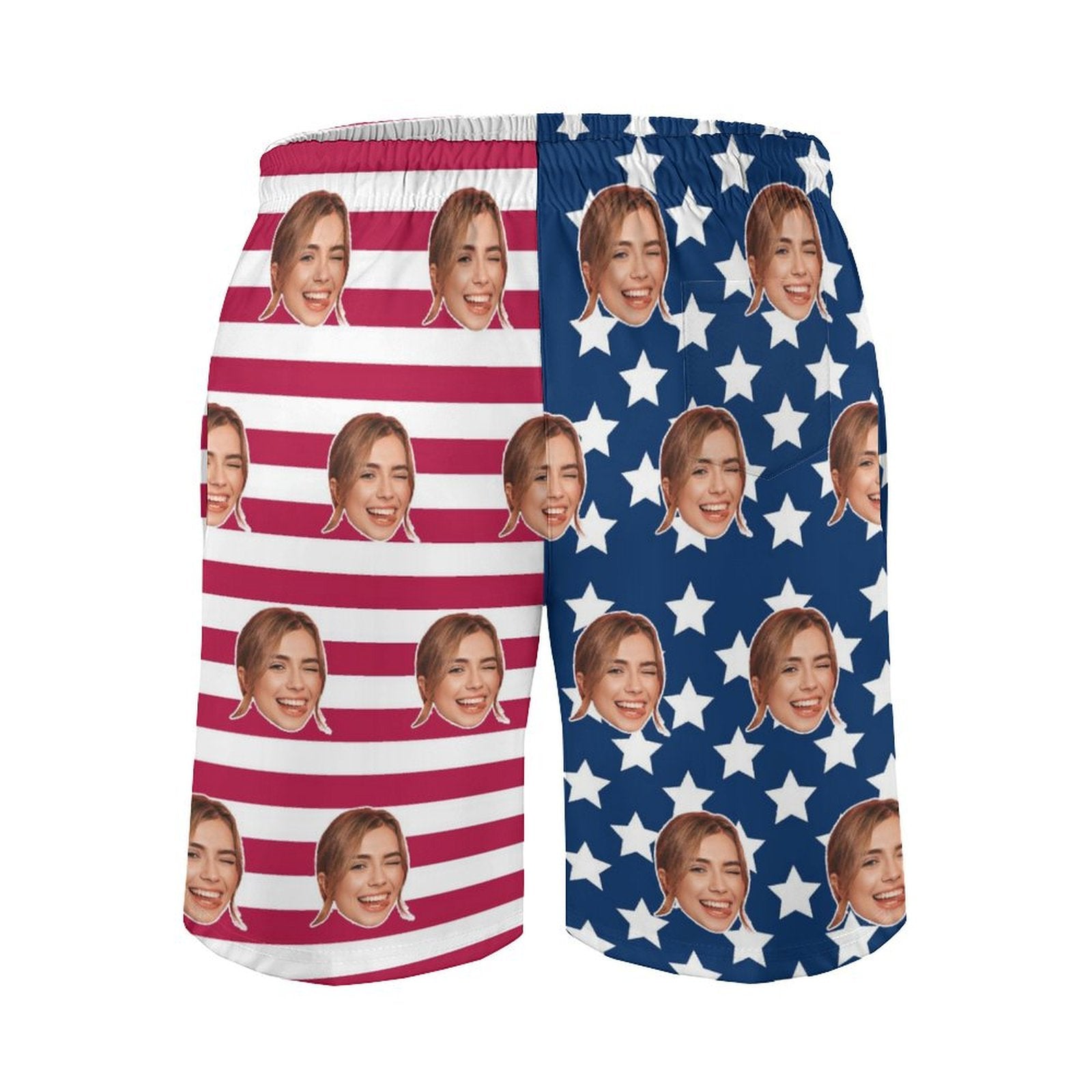 Custom Faces Flag Men's Shorts Shorts-WEPRINTME-5