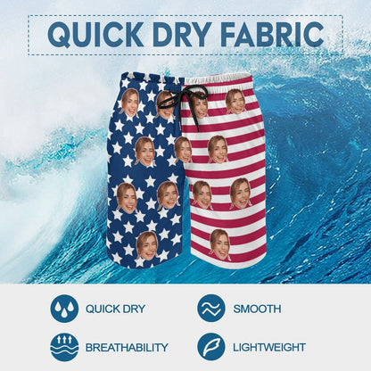 Custom Faces Flag Men's Shorts Shorts-WEPRINTME-7