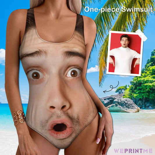 Custom Faces Huge Face Women's One-Piece Swimsuit-WEPRINTME-1