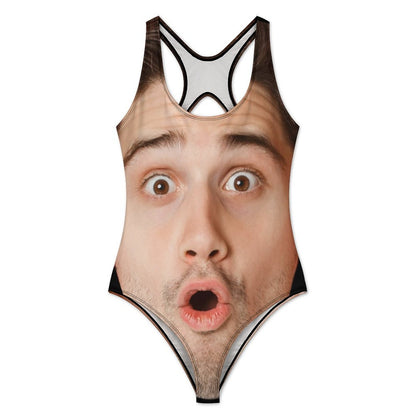 Custom Faces Huge Face Women's One-Piece Swimsuit-WEPRINTME-6