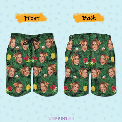 Custom Faces Summer Face Men's Shorts Shorts-WEPRINTME-2