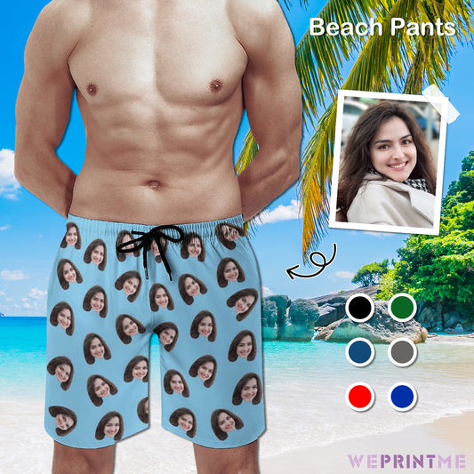 Custom Faces Summer Men's Shorts-WEPRINTME-1