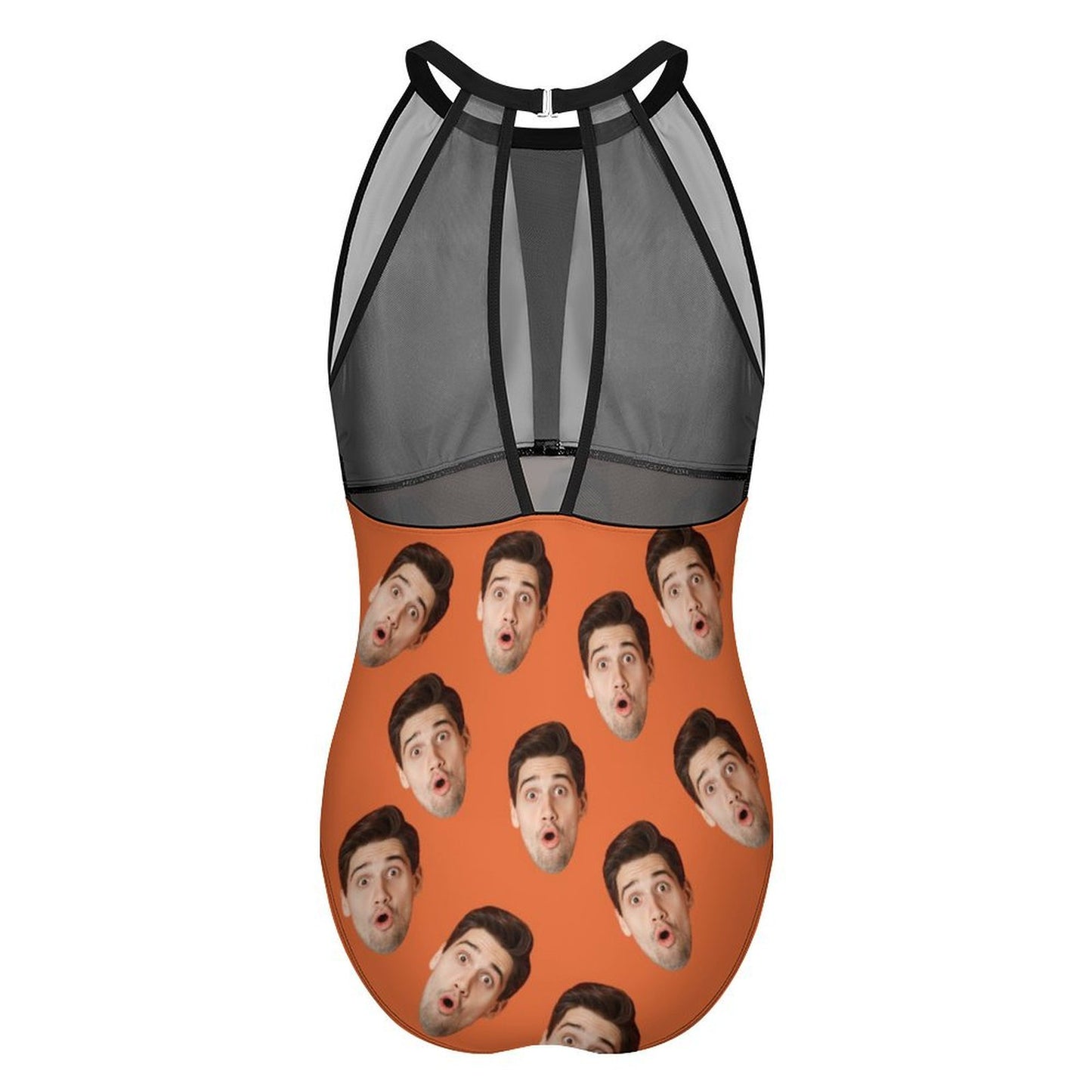 Custom Faces Women's Hollow One-Piece Swimsuit-WEPRINTME-5