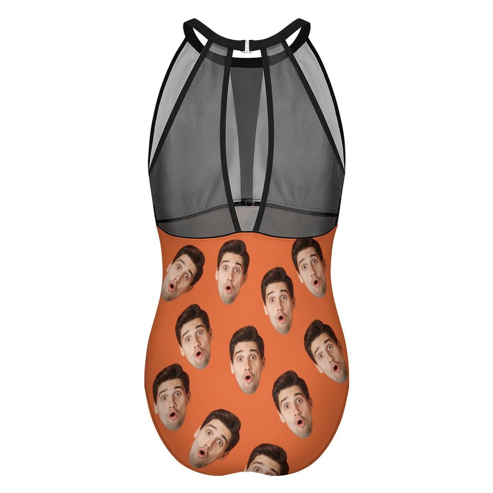 Custom Faces Women's Hollow One-Piece Swimsuit-WEPRINTME-5