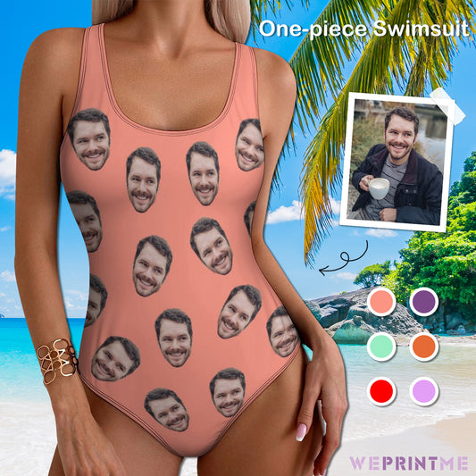 Custom Faces Women's One-Piece Swimsuit-WEPRINTME-1
