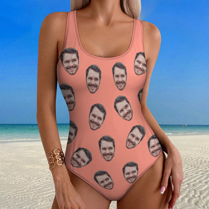 Custom Faces Women's One-Piece Swimsuit-WEPRINTME-2