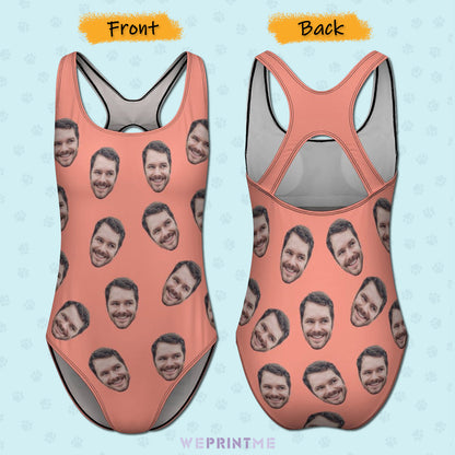 Custom Faces Women's One-Piece Swimsuit-WEPRINTME-3