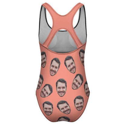 Custom Faces Women's One-Piece Swimsuit-WEPRINTME-6
