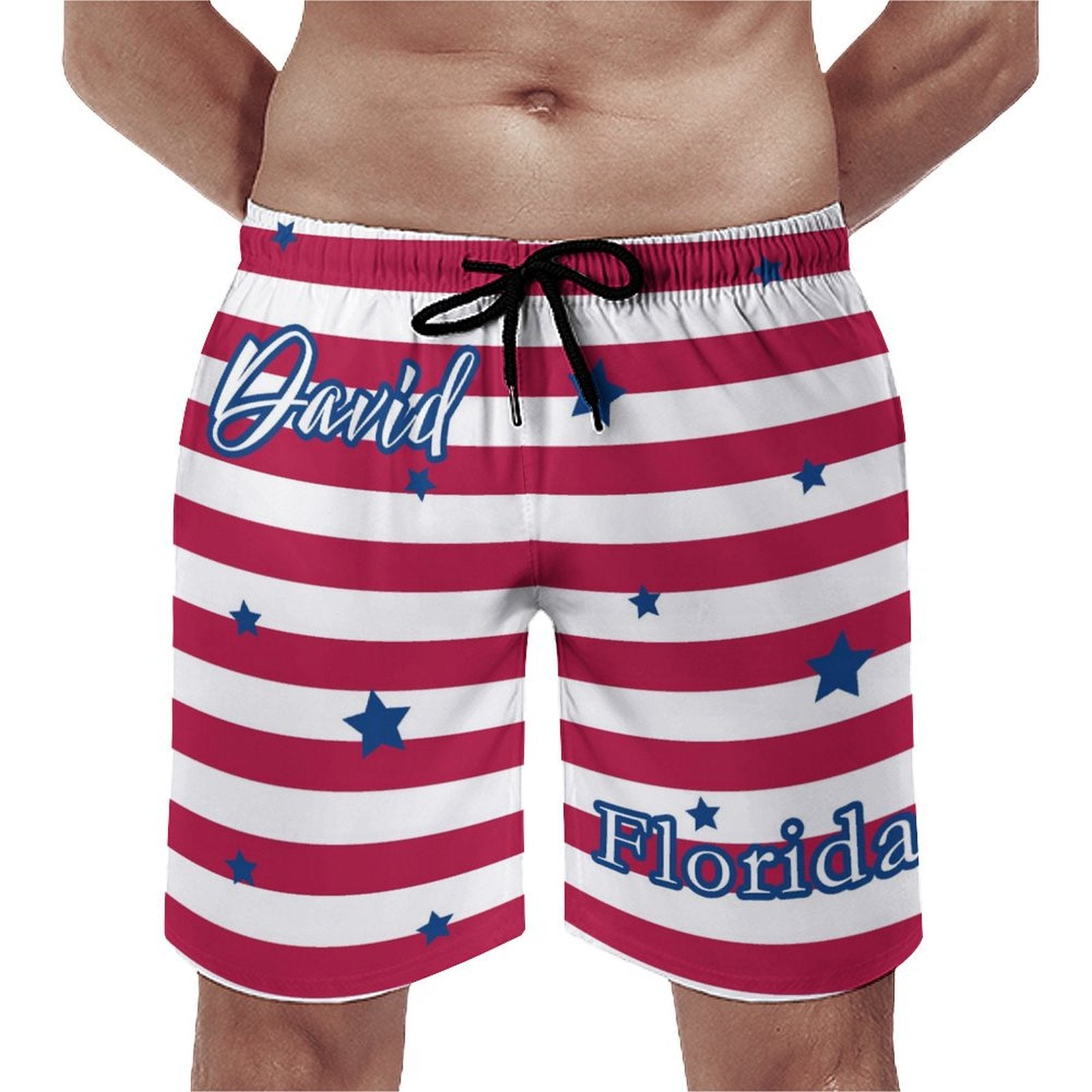 Custom Name&State Flag Men's Shorts Shorts-WEPRINTME-3