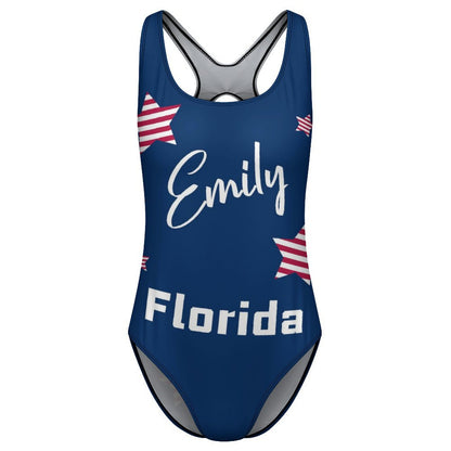 Custom Name&State One-Piece Swimwear-WEPRINTME-10