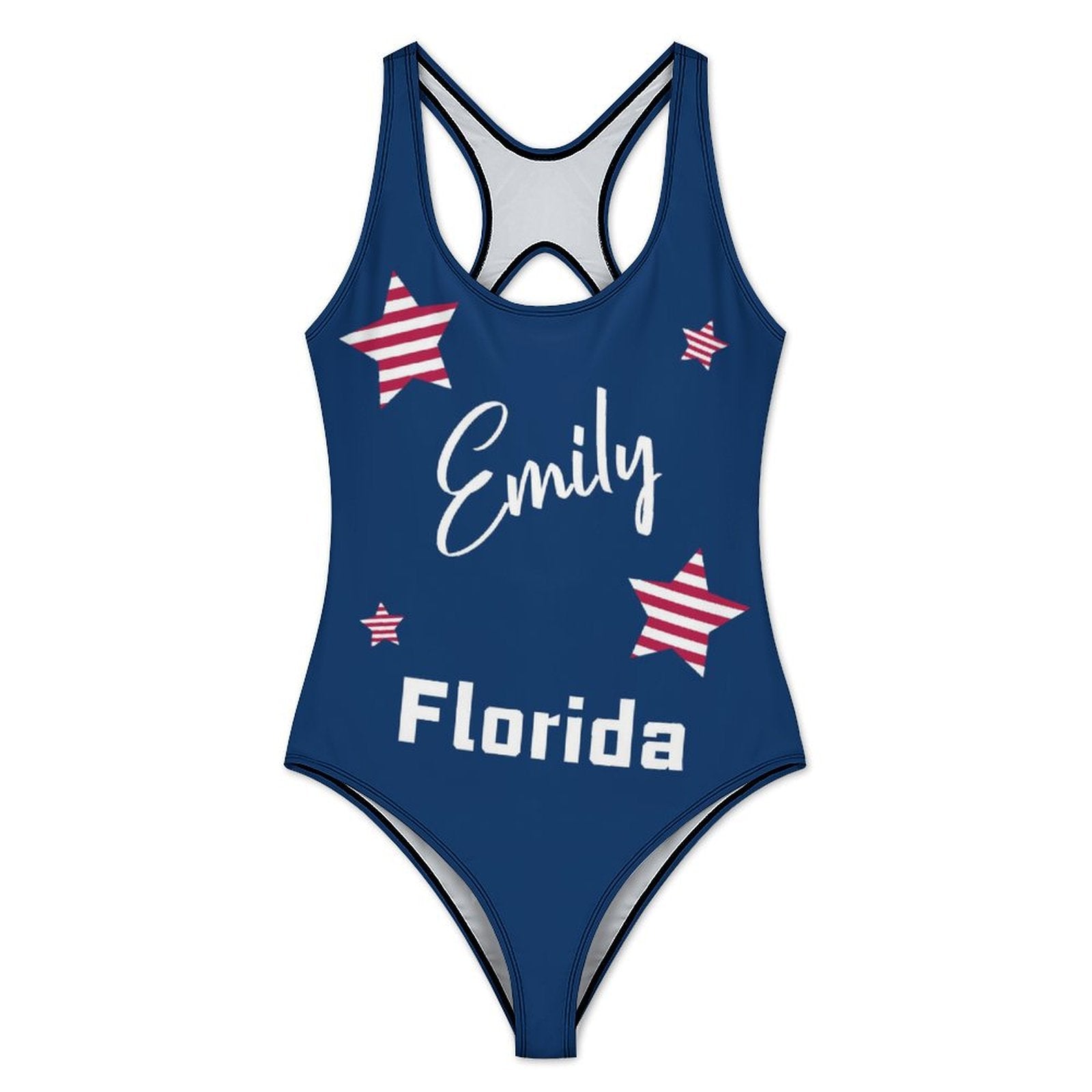 Custom Name&State One-Piece Swimwear-WEPRINTME-12