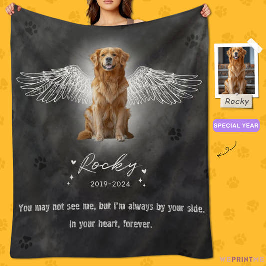 Custom Pet Blanket Pet Angel Blanket-WePrintMe-