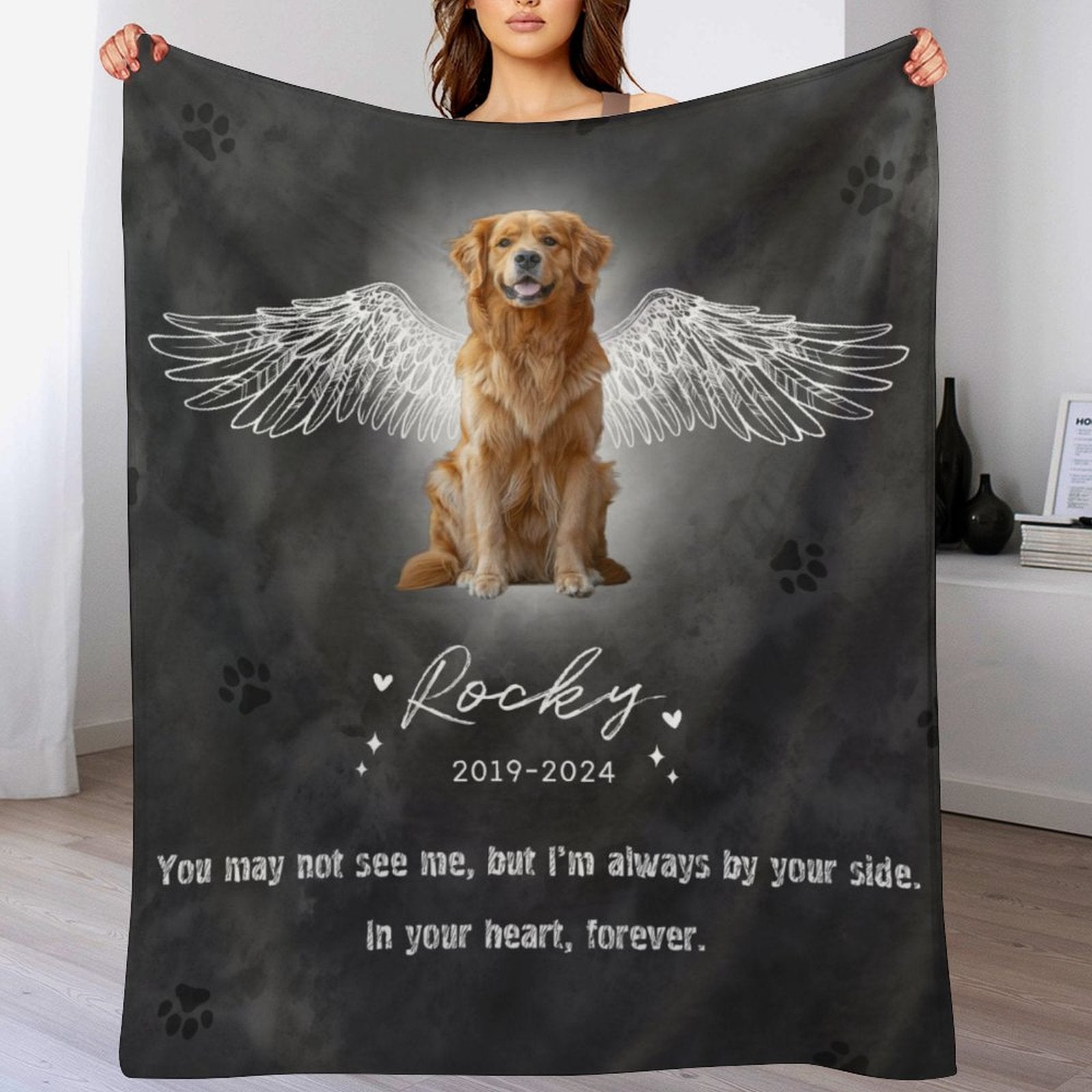 Custom Pet Blanket Pet Angel Blanket-WEPRINTME-2