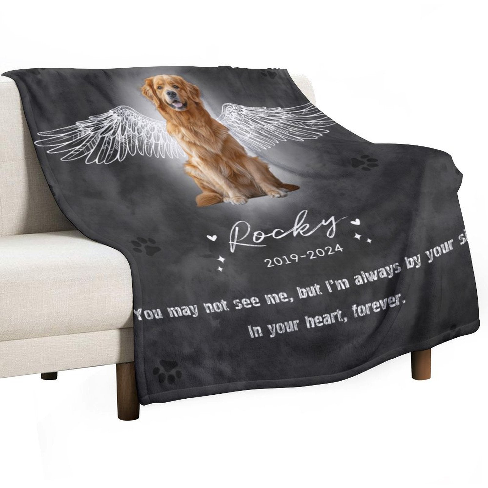 Custom Pet Blanket Pet Angel Blanket-WEPRINTME-4