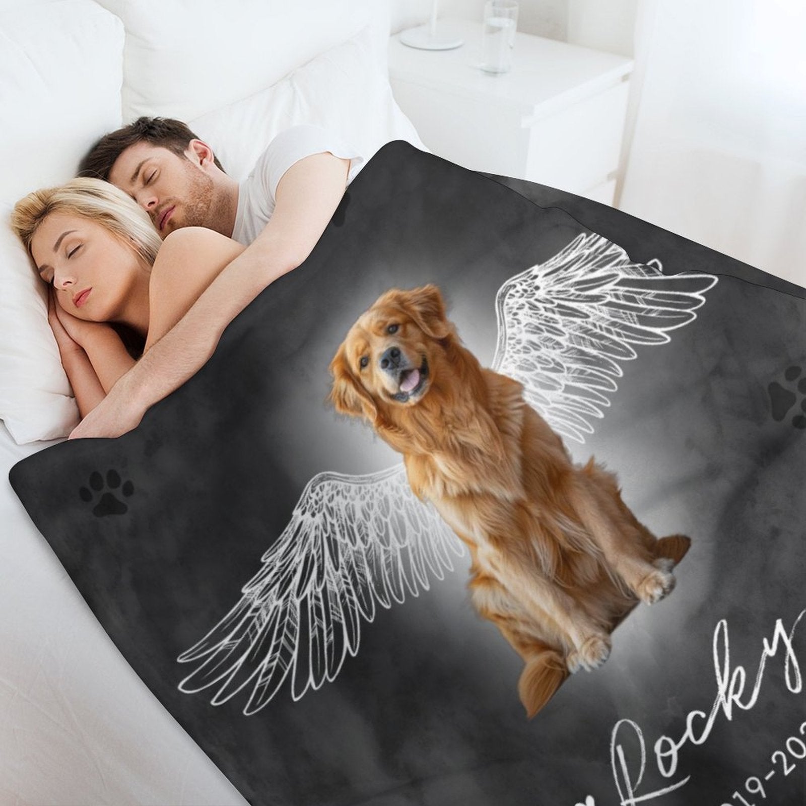 Custom Pet Blanket Pet Angel Blanket-WEPRINTME-5