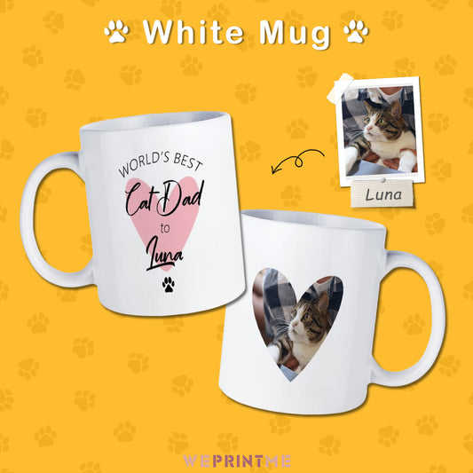 Custom Pet Face Best Dad Best Mom To Mug-WEPRINTME-1